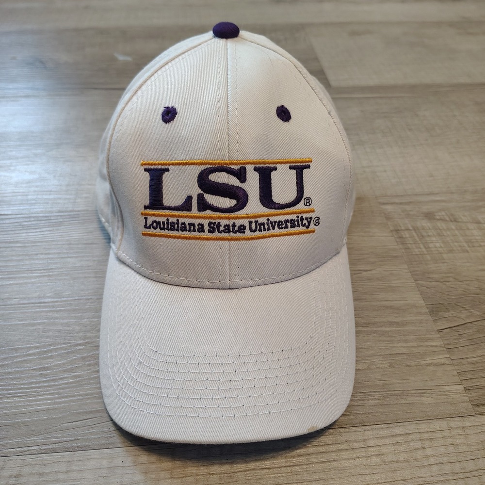 LSU Tigers The Game Snapback Hat White Louisiana State University Mens Cap